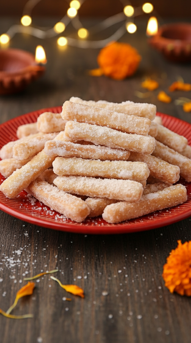 Sugar Coated Shakar Para - Homemade Indori Namkeen