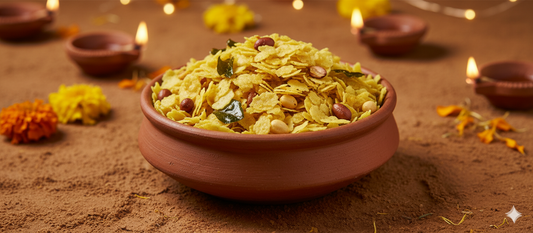 Poha Chiwda - Homemade Indori Namkeen