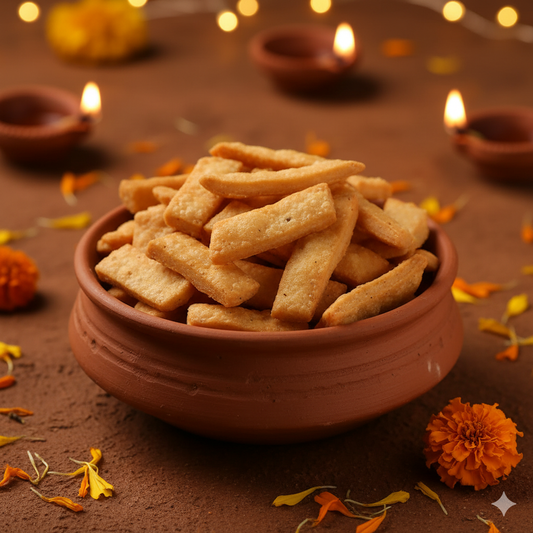 Namkeen Shakar Para - Homemade Indori Namkeen