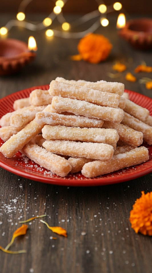 Sugar Coated Shakar Para - Homemade Indori Namkeen